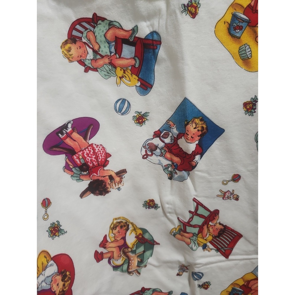 Handmade Baby Blanket Retro Storybook Kids Print Soft Thick Nursery Bedding - Picture 2 of 9